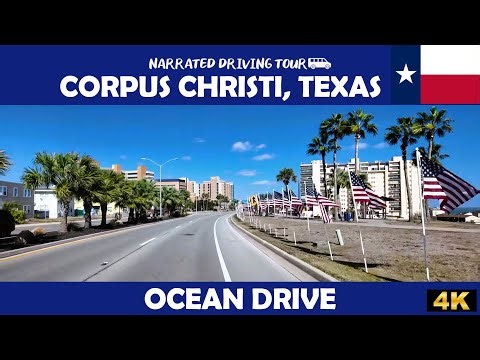 🌊 Ocean Drive, Corpus Christi, Texas 🌴 4K Drive