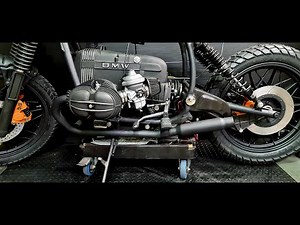 BMW R100 First start after full engine rebuild after nearly 12 months on my cafe racer project #R100