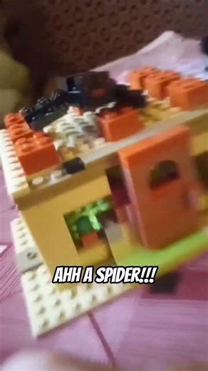 Lego Minecraft Spider Encounter #legominecraft #lego #minecraft #spider #funny