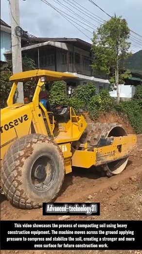 Heavy Equipment Soil Compaction Process on a Construction Site !! #innovation #tools