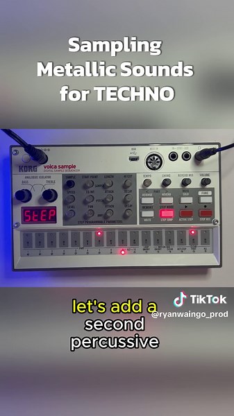 Sampling metallic sounds for TECHNO on the Korg Volca Sample #dawless #dawlessjam #percussion #technoproducer #korg #volca @Korg USA