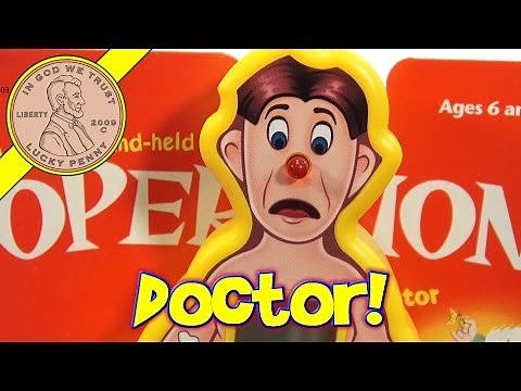 Operation Electronic Handheld "Cavity Sam" Game, 1998 Hasbro Toys