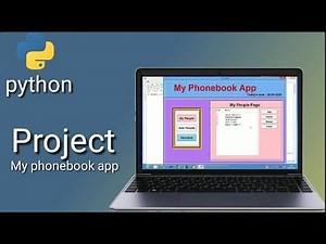 Python project GUI, MyPhoneBook app - 1 - Introduction