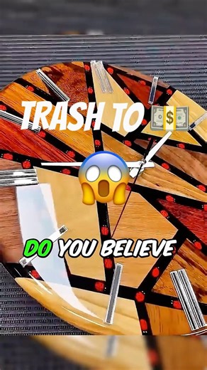 From Scrap to MASTERPIECE! 🤯 #SatisfyingBuild #DIYClock #Craftsmanship