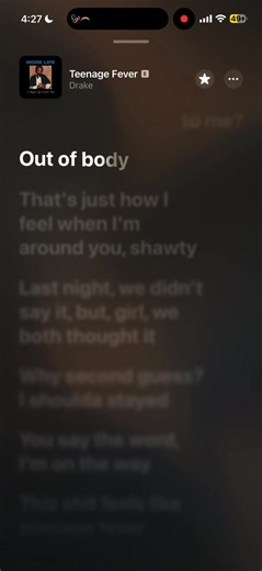 Drake's Teenage Fever - Feel the Lyrics