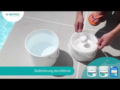 Inbetriebnahme des Pools