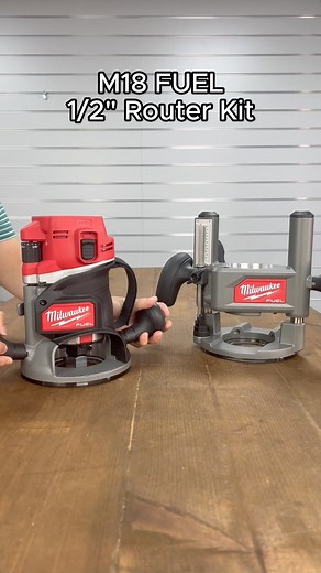 Milwaukee M18 FR12 Brushless 1/2”Router Kit with sub base, wrench, dust extraction pipe and plunge base 🔥 12,000- 25,000 rpm variable speed and 2 1/4 Horsepower #ukplanettools #milwaukee #powertools #router #woodworkingtools | UK Planet Tools