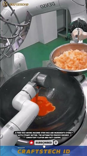 Fried Rice Cooking Robot | Automatic Stir-Frying Technology #factoryproducts #machine