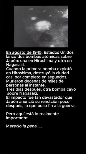 La bomba atomica, el inicio de la destruccion,