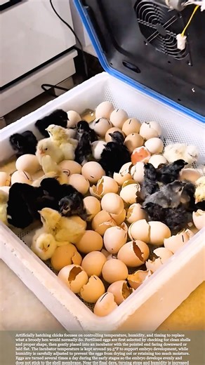 Artificial chick incubation: from egg to healthy hatchling #relaxing #satisfying #farming