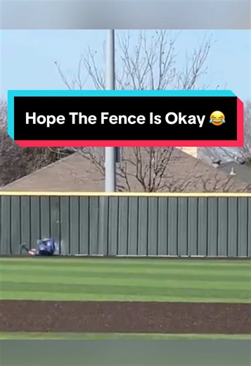 Hope the fence is okay 😂 #baseball #mlb #dodgers #yankees #sports | baseball