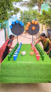 271K views · 1.7K reactions | Blow ping pong balls into the glasses and pop balloons challenge | Village Avengers | Facebook