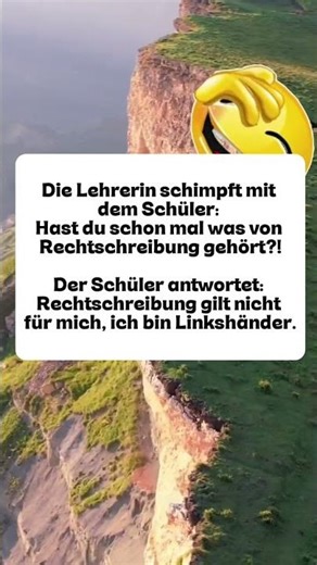 Die Logik eines Linkshänders! 😂✍️