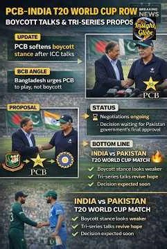 🏏BCB–PCB–ICC Trilateral Talks Intensify Over India–Pakistan T20 World Cup Match🏏