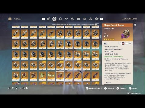 Spending 99 Resin On Xingqiu And Getting The Luckiest Artifact Stat Rolls!