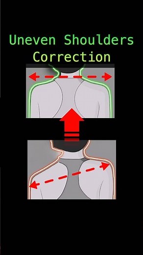 Uneven Shoulders Fix. Exercise for Correct Shoulder Level.