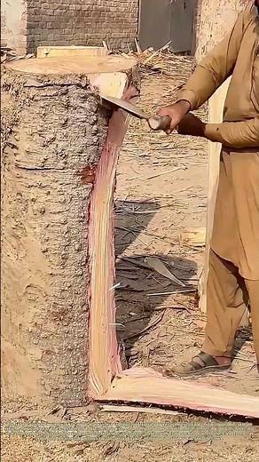 Peeling Bark From Logs: How Traditional Woodworking Prepares Timber