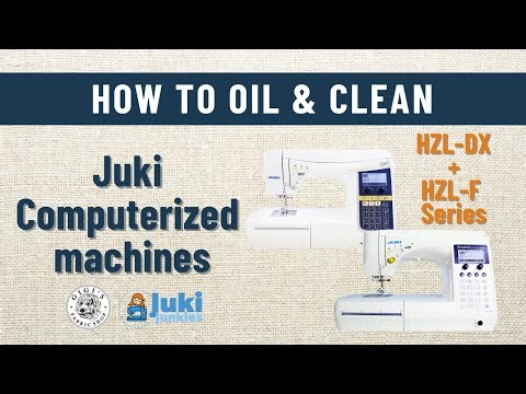 How To Oil & Clean Your Juki Computerized Sewing Machine DX / F SERIES!