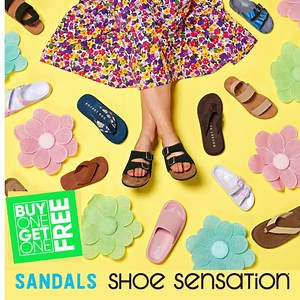 Shop BOGO FREE Sandals! Buy one, get one FREE for your whole family! | Shoe Sensation