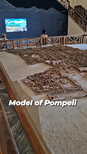 Model of Pompeii in the National Archaeological Museum in Naples, Italy. | International Man of History