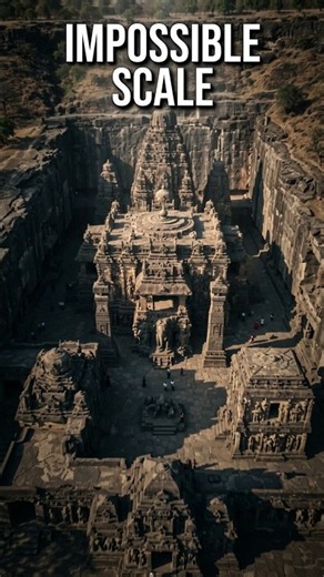 Kailasa Temple: How Was This ENTIRE Temple Carved From a Single Mountain?#history #ancient