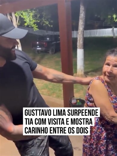 #Repost @metropoles Fofura! Em reencontro surpresa, o cantor Gusttavo Lima encantou a web ao mostrar todo amor e carinho que ele tem por sua tia. No vídeo, é possível ver um abraço apertado dos familiares e muitas risadas entre os dois. ➡️ Leia mais no metropoles.com 📸Reprodução #fyp #v#viralreels #GusttavoLima