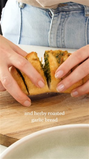 7K views · 41 reactions | This Puttanesca-style Butter Beans and Roasted Garlic Bread recipe is hearty, nourishing, and flavorful. It's perfect for a cozy weeknight dinner and can be enjoyed with pasta, rice, or quinoa. The garlic confit bread adds an epic twist to this dish. Recipe is in the comments  | Plantbaes | Facebook