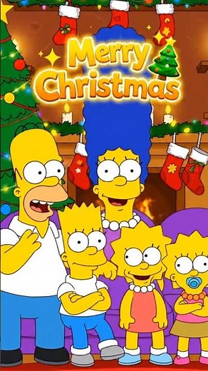 Hilarious Simpsons Family Christmas Message! 😂 Merry Christmas in Advance 🎄 | Funny Short Clip