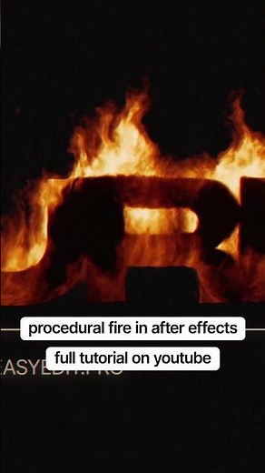 Create a procedural fire text effect without any plugins in After Effects!
