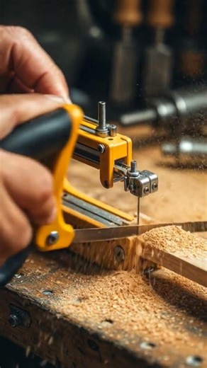 Mini Scroll Saw in Action 🔧 Keychain-Sized Precision Wood Cutting | Robert Tools #shorts #minitools