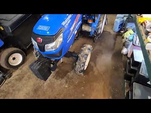 Oil Filter + Oil change on Iseki TLE3400 Compact Tractor - Service tutorial