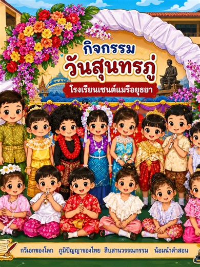 กิจกรรมวันสุนทรภู่ ประกวดตัวละครในวรรณคดีไทยระดับชั้นปฐมวัย #วันสุนทรภู่ #ตัวละครในวรรณคดีไทย #ประกวดตัวละครในวรรณคดี #โรงเรียนเซนต์แมรีอยุธยา