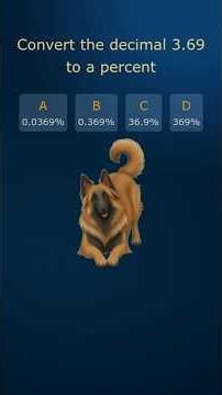 Convert the decimal 3.69 to a percent #math #mathematics #mathtutorial #maths #geometry