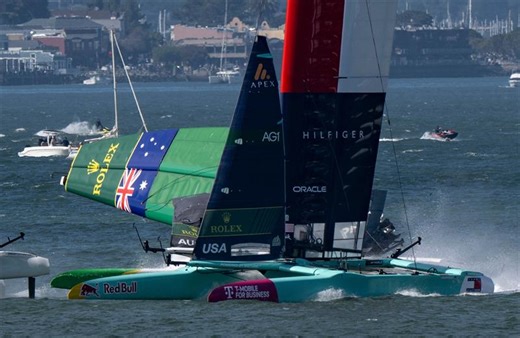 Australia SailGP Team wing collapse - video from all the angles
