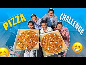 Biggest pizza Challenge 😳| Samsameer_insta