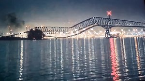 289K views · 2K reactions | BREAKING: Ship collides with Francis Scott Key Bridge in Baltimore, causing it to collapse. Multiple cars were on the bridge. | Jay Towers | Facebook