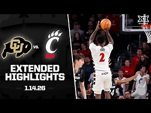 Colorado vs. Cincinnati Extended Highlights | 2025-26 Big 12 Men's Basketball