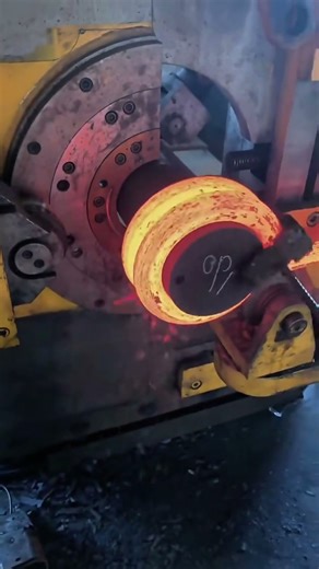 Incredible Red Hot Steel Coiling: Most Satisfying Machine Transformation! #Shorts