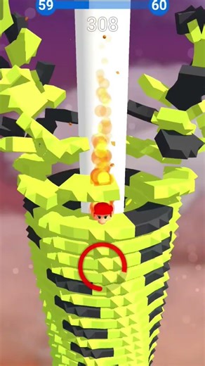 Stack Ball Game Play #stackballsolution #stackball #shorts #games #gameplay