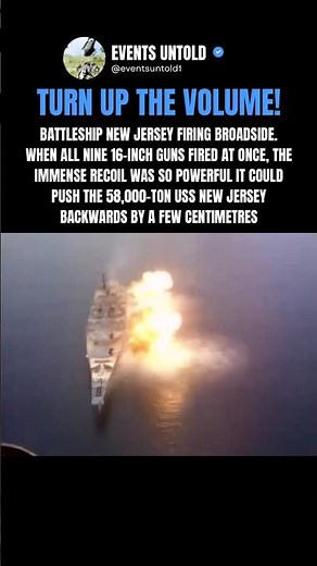 The Most Powerful Battleship Broadside Ever Fired #shorts