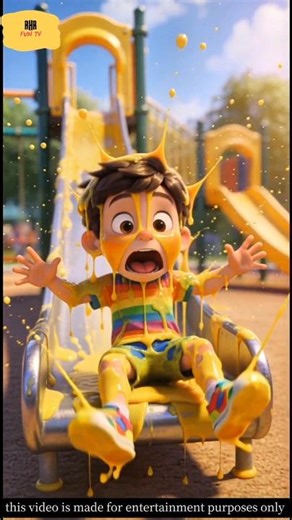 slide par chipak gaya! 😱 #shorts #trending #cartoon #luckygameplay