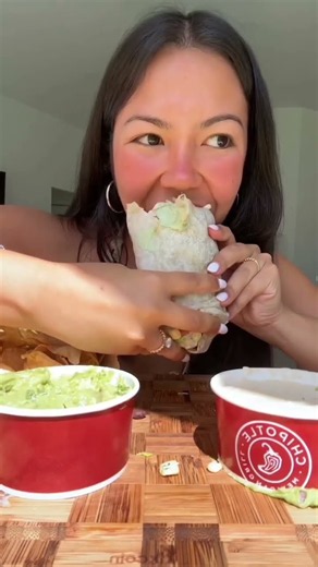 Chipotle Mukbang 🌯🔥 National Burrito Day! | Giant Chipotle Burrito Eating ASMR #burritobowl #asmr