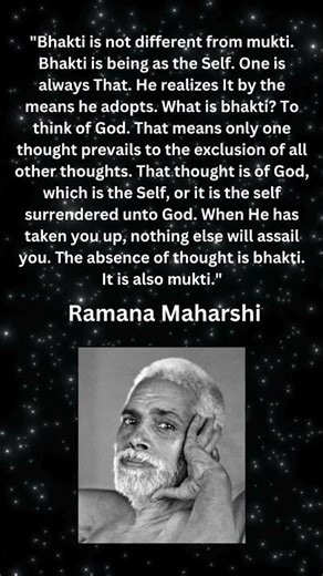 Ramana Maharshi Quote on Bhakti and Mukti – The Path to Liberation #RamanaMaharshi #Bhakti