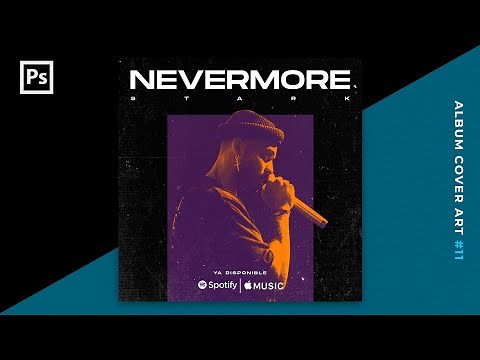 🎵 Cómo hacer PORTADAS PARA CANCIONES en PHOTOSHOP - Tutorial ESTILO SPOTIFY / GRUNGE