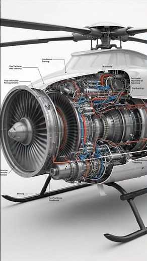 How Helicopter Engine Works (3D Animation)
