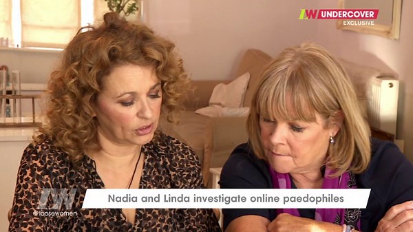 Nadia and Linda read explicit messages sent to nine-year-old girl
