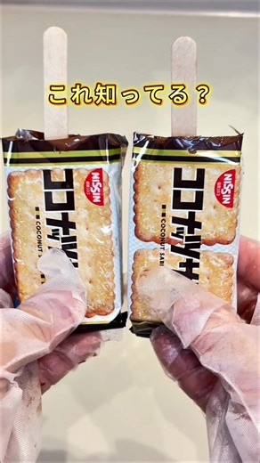 ココナッツサブレで作る簡単ご褒美アイス｜板チョコ×牛乳レシピ