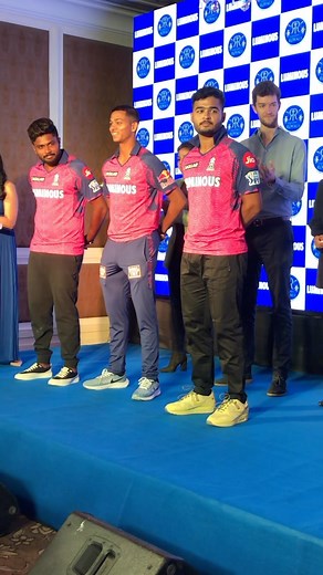 9.2K views · 323 reactions | Here’s the new Rajasthan Royals jersey with the name of Luminous glowing as its title sponsor. We are super excited for this #RoyalLuminous power partnership. #Luminous #RajasthanRoyals #RoyalLuminous #Cricket #SanjuSamson #Riyanparag #YashasviJaiswal #Power #HallaBol | Luminous | Facebook