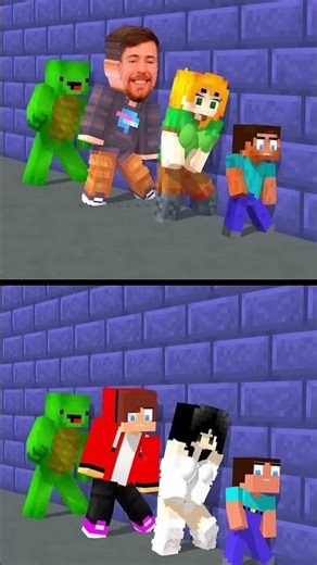 Wall or Fall - Baby Steve VS Baby Aphmau 😱