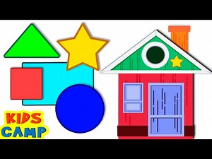 Build A House With SHAPES | Learn Shapes For Kids | Baby Learning Videos - Videos For Kids